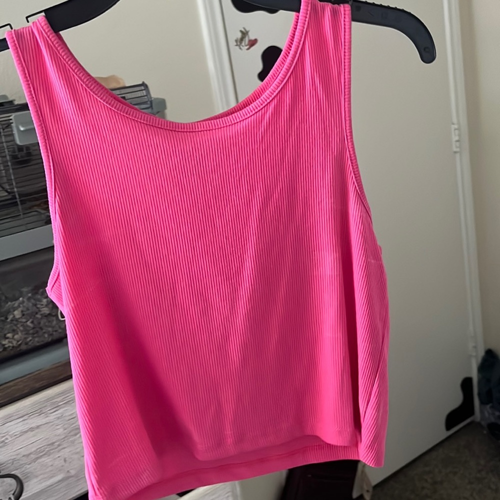 Pink crop top